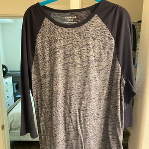 Express XL Navy Baseball Tshirt